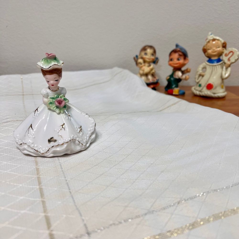 Vintage Josef Originals Bride, June Birthday Girl Figurine, Doll of the Month